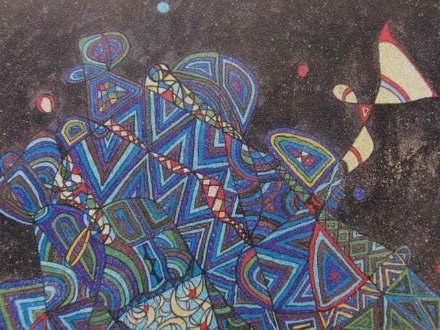 佐藤良助、【カナの宴】、希少な大判額装用画集より、美品、日本人画家