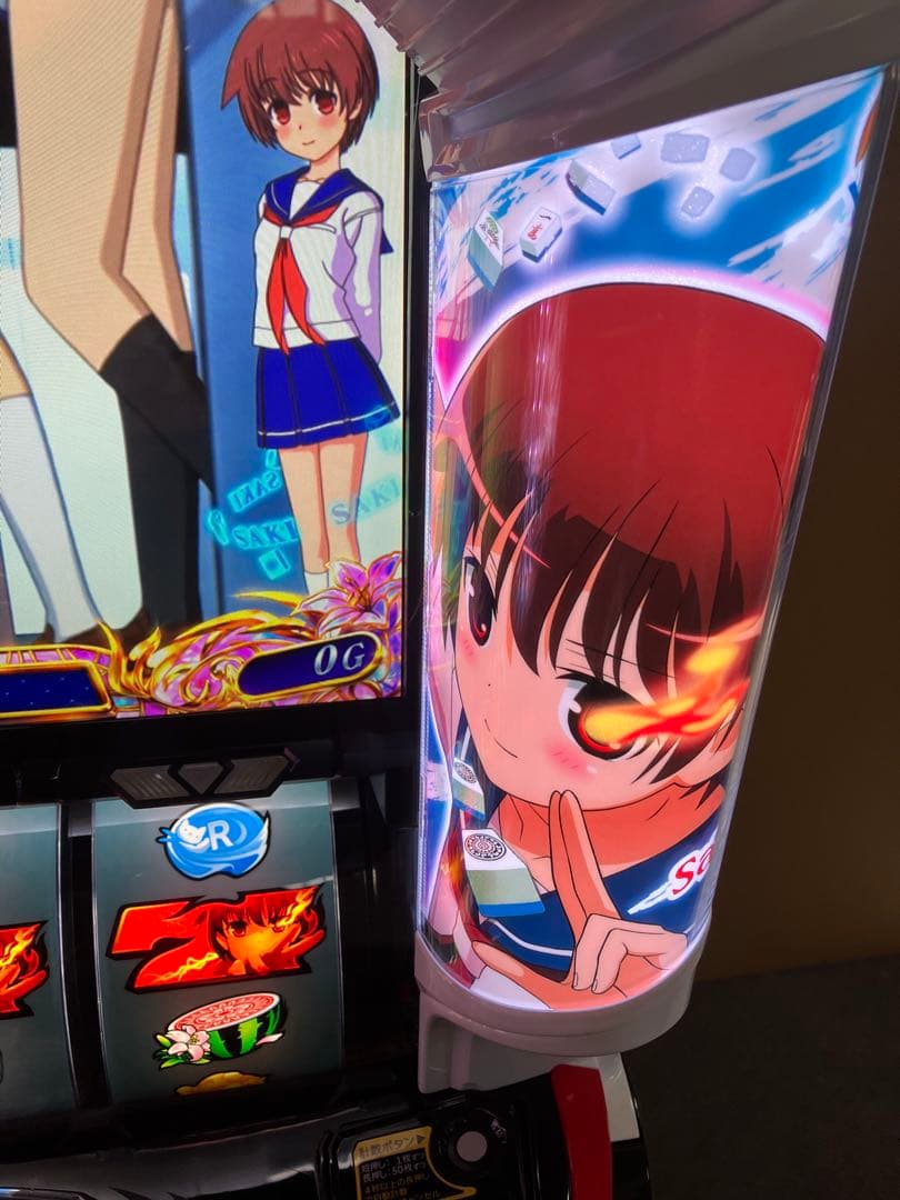 スマスロ実機 パチスロ Ｌ 咲‐Saki‐ 頂上決戦 簡易ユニット付⭕️送料無料⭕️