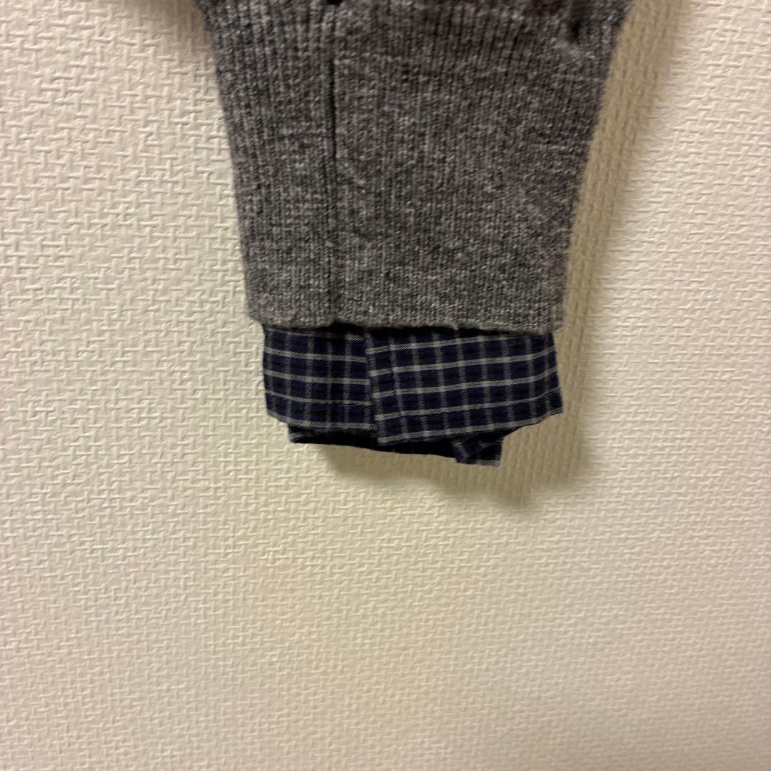韓国【GROVE】EVIE CHECK COLLAR KNIT ナヨン着用