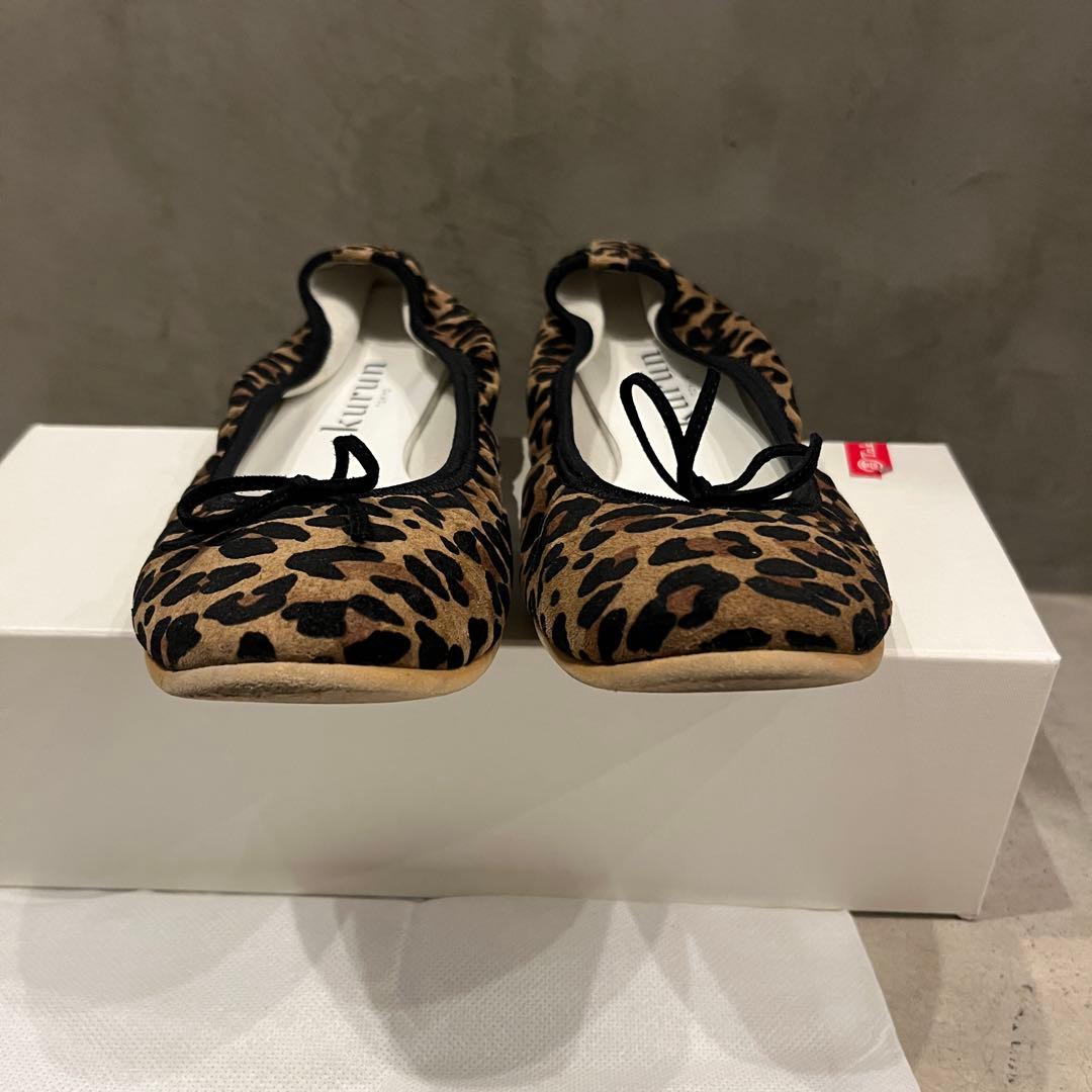 【美品】kurun TOKYO クルントウキョウ25レオパードブラウン　バレエ