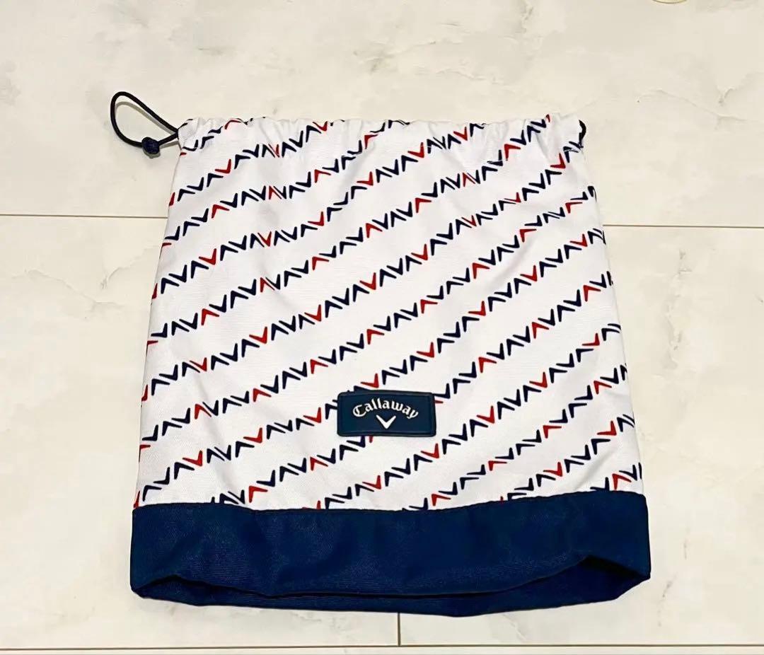 キャロウェイ　ゴルフバッグ　ホワイト　ネイビー