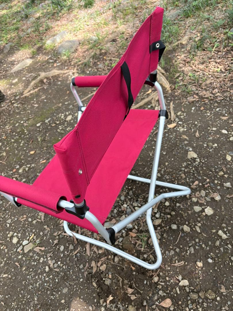 美品  peak スノーピーク FD フォールディング チェアワイド 赤