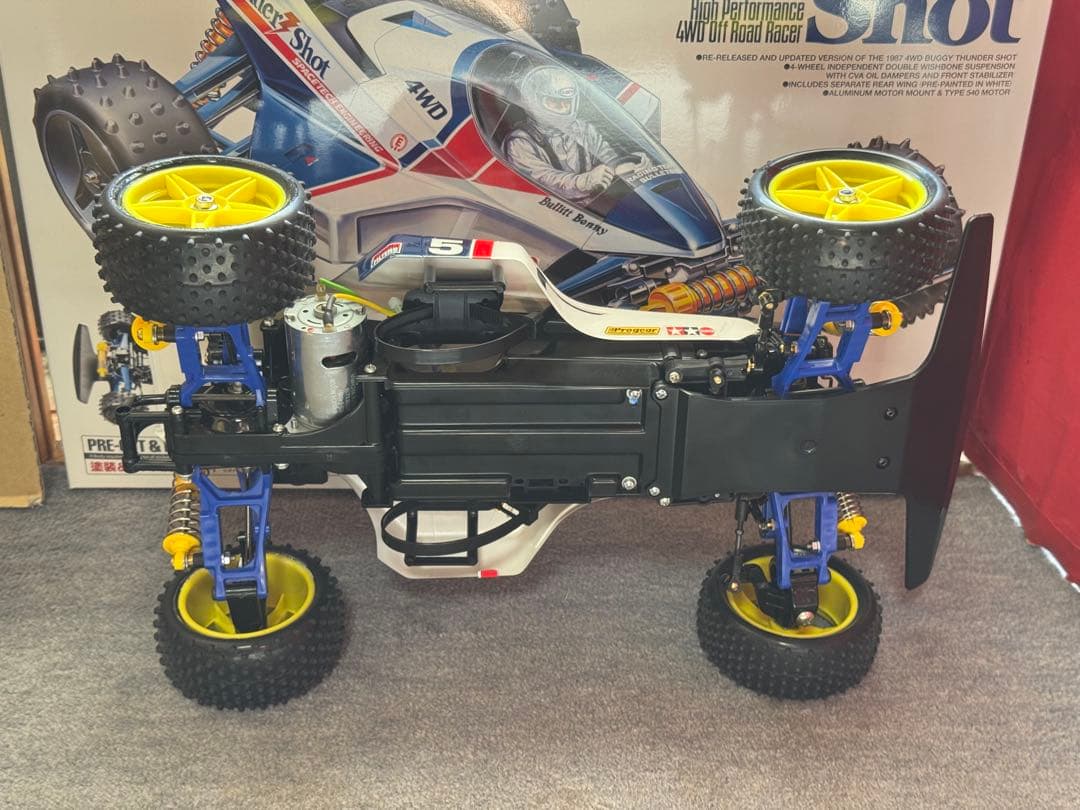 タミヤサンダーショットボディ搭載セイントドラゴン2021シャーシ、メカ・OP他付