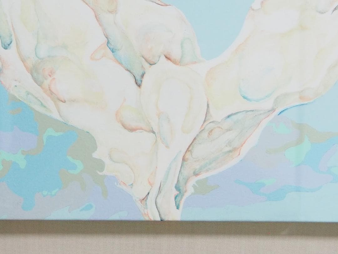 佐貫巧「symbiosis」◆キャンバスにアクリル画作品◆額装済◆さぬき たくみ