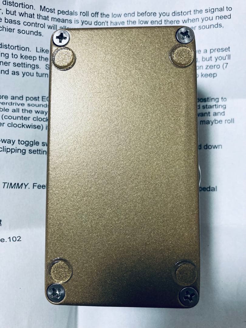 ギター Paul Cochrane Timmy Overdrive v2 Gold