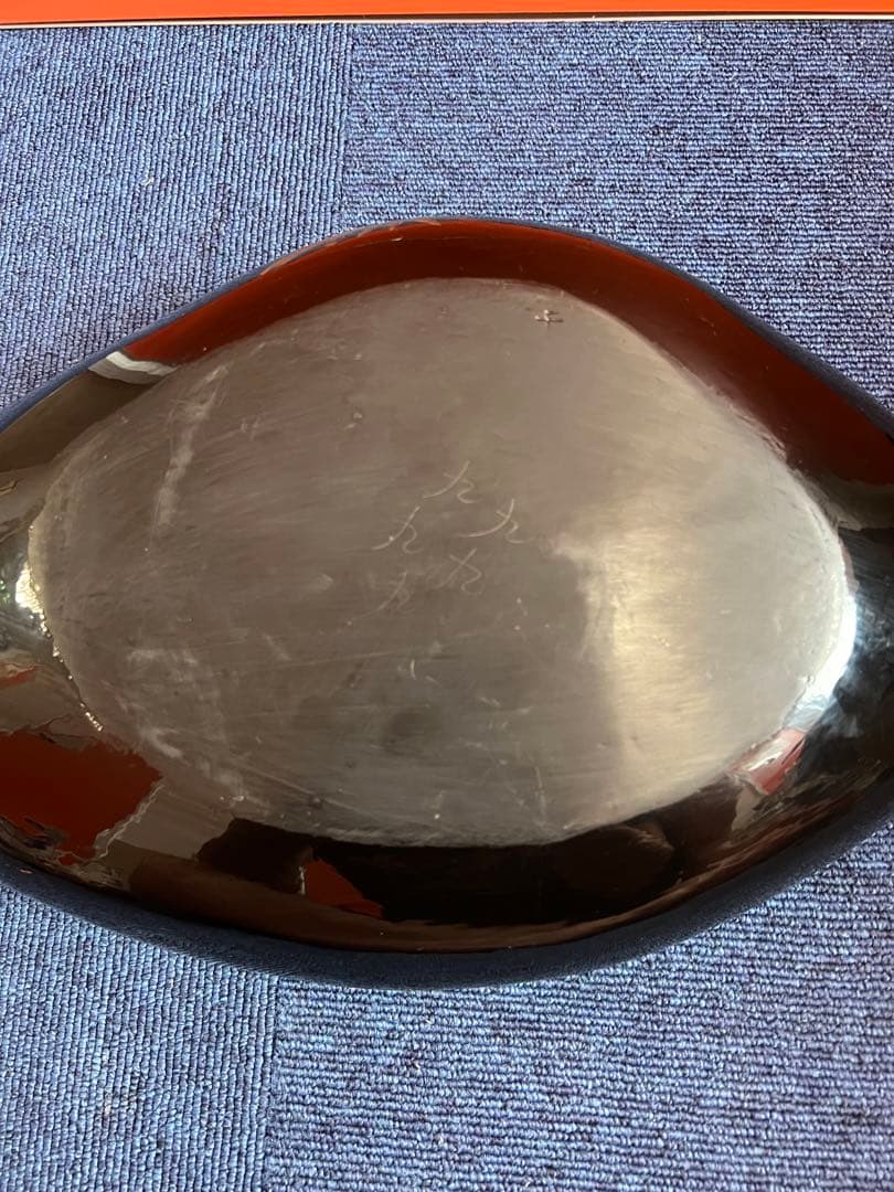 1439 蒔絵　雲龍図　貝型　蓋物　工芸品