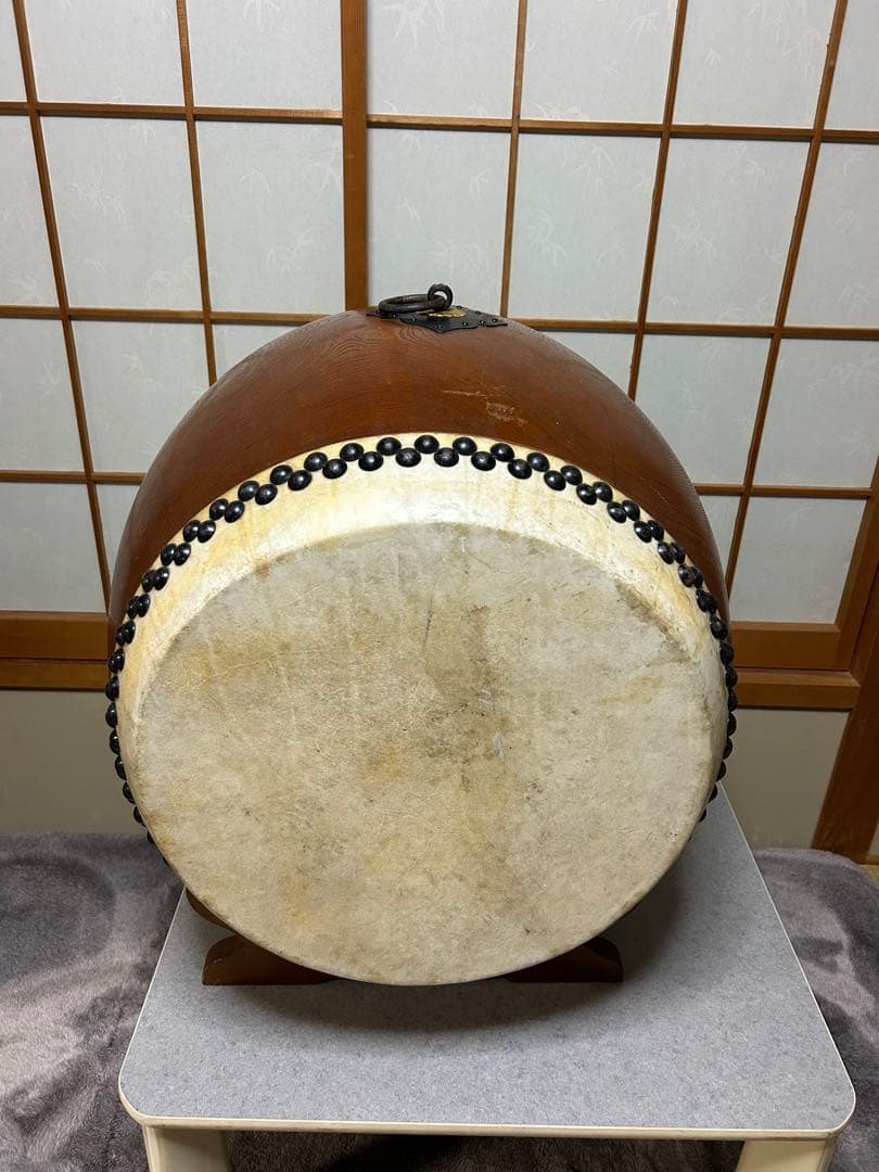 【✨値下げ中】長胴太鼓1尺5寸　天然木くり抜き
