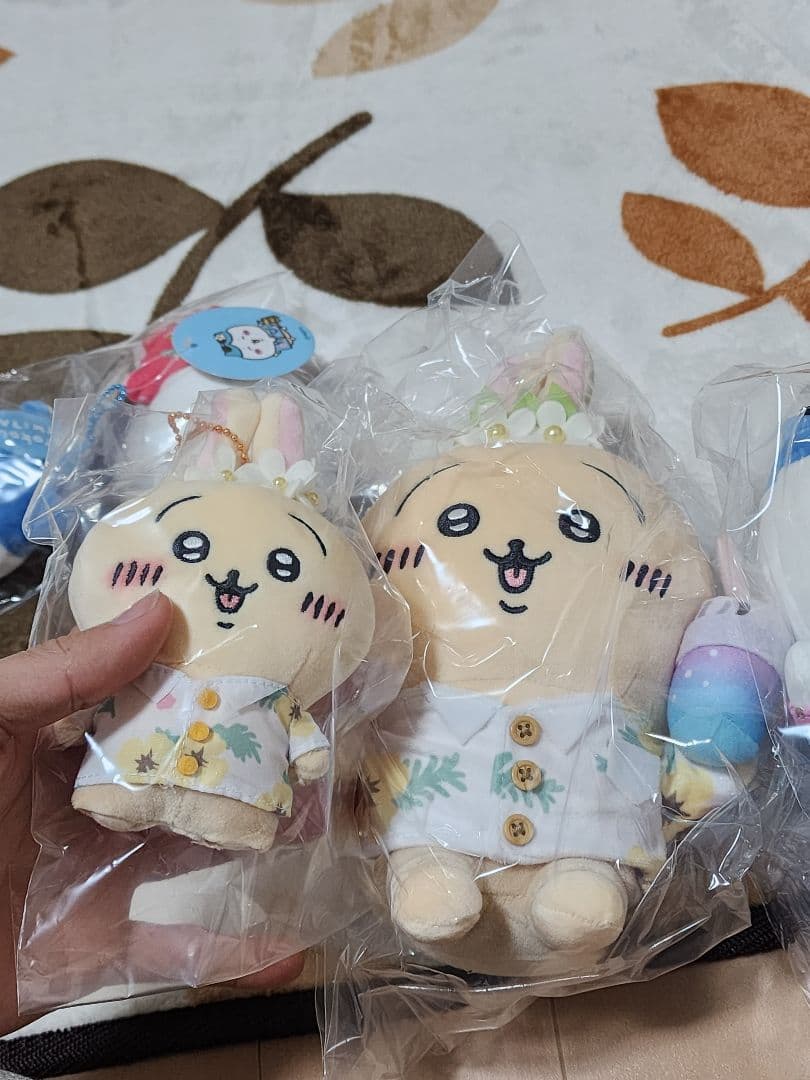 セット６個旅行いきたいぷちミニマスコット ちいかわ　ハチワレ　うさぎ　ぬいぐるみ