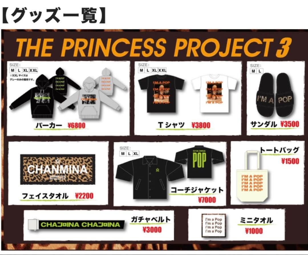 ノリ　ちゃんみな THE PRINCESS PROJECT3 コーチJKT