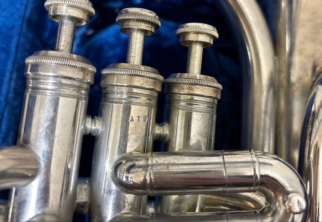 YAMAHAマウスピース テナーホーン 現状品 ケース付 吹奏楽 経年品