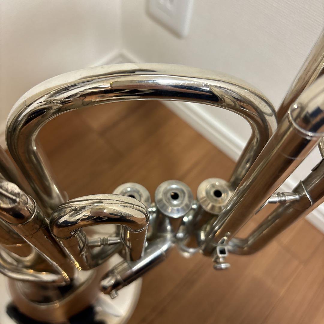 YAMAHAマウスピース テナーホーン 現状品 ケース付 吹奏楽 経年品