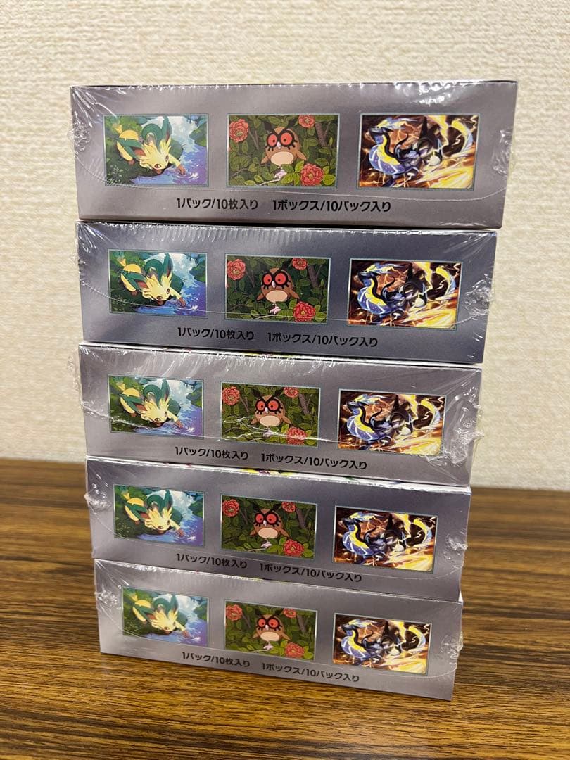 テラスタルフェスex シュリンク付 5box ポケセン産 ポケモンカード