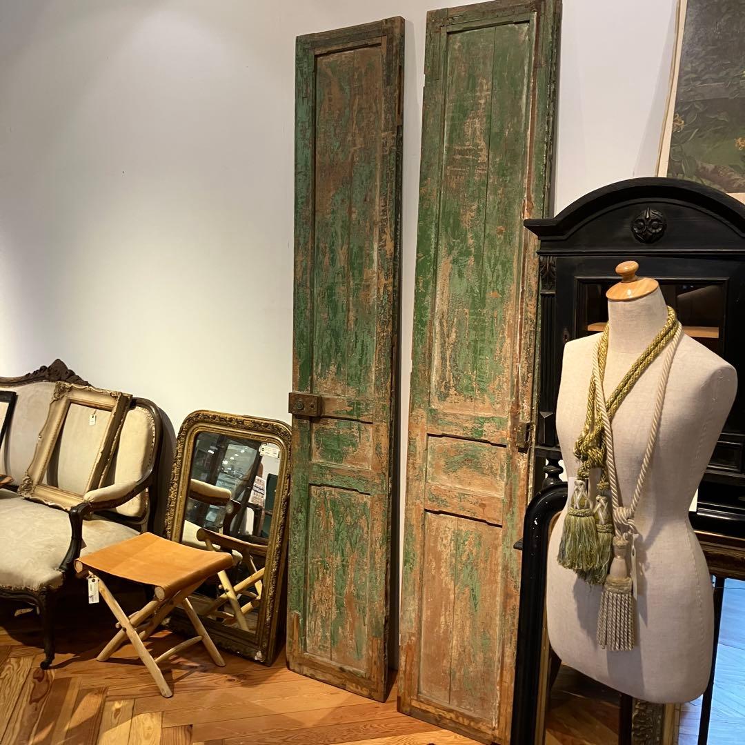 アンティーク　ドア　グリーン(緑)