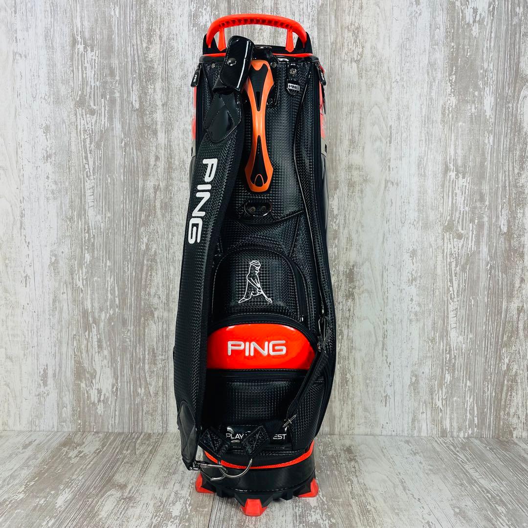 【廃盤品】PING ピンMr. PING KARSTEN エナメルキャディバッグ