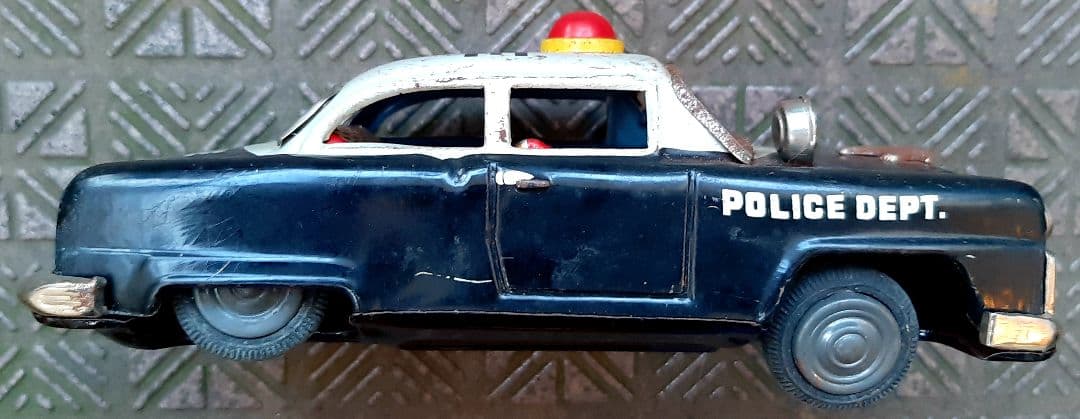 ブリキ パトカー police car レトロ ヴィンテージ tin ミニカー