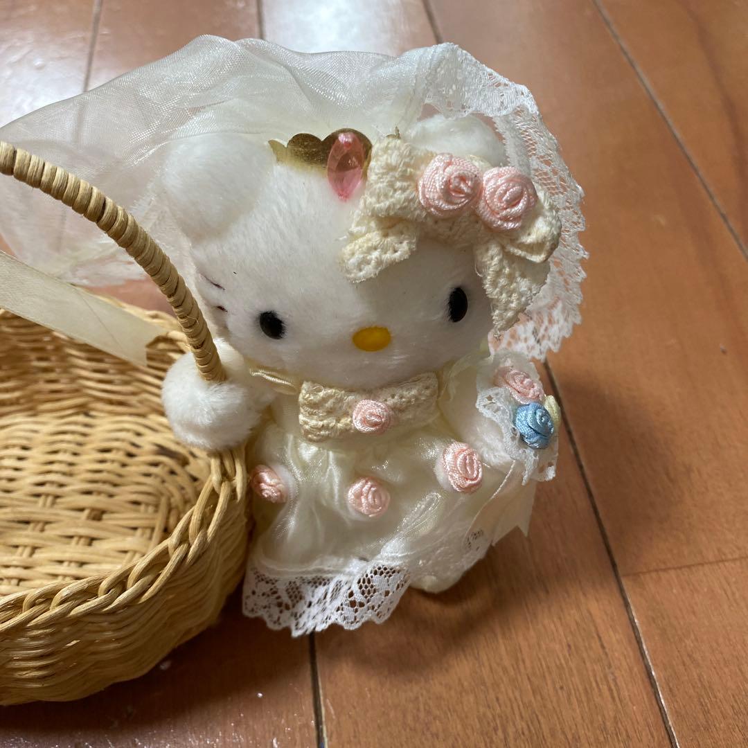 ハローキティ ウェディング ぬいぐるみ ペア バスケット付き 結婚式 サンリオ