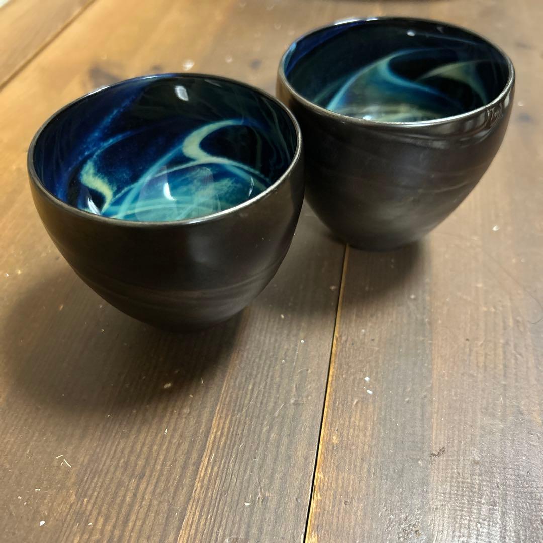 作家　ガラス作家　水月　タンブラー　森本もとこ　2個