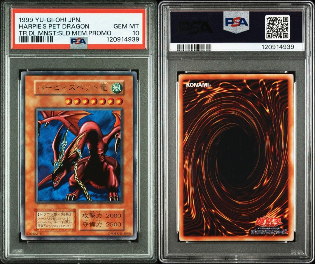 【 鑑定品 PSA10 】　極美品　世界51枚　ハーピィズペット竜　初期　プロモ