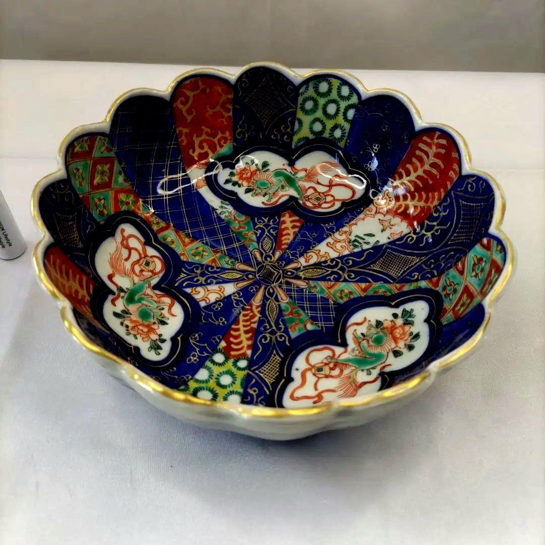 有田焼　伊万里焼　古伊万里　金彩　色絵　6寸皿　なます皿　小皿　小鉢　3客セット