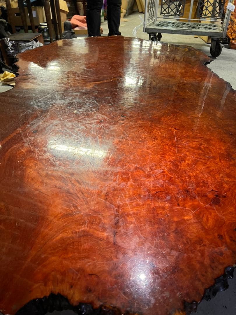 圧巻瘤杢！特大170cm 天然耳付 一枚板