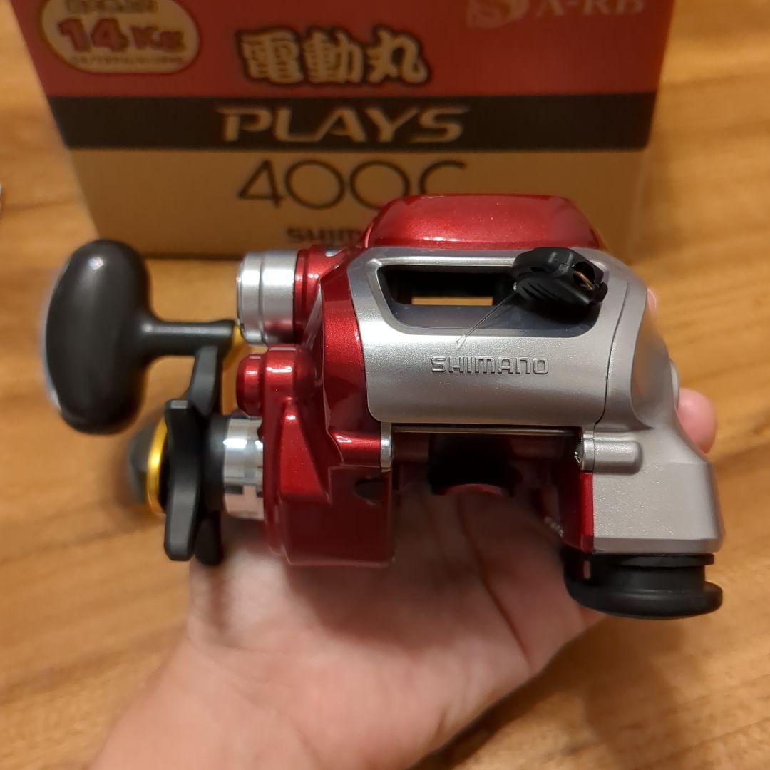 【セール】電動リール　シマノ　プレイズ４00Ｃ（変換ケーブル付き）