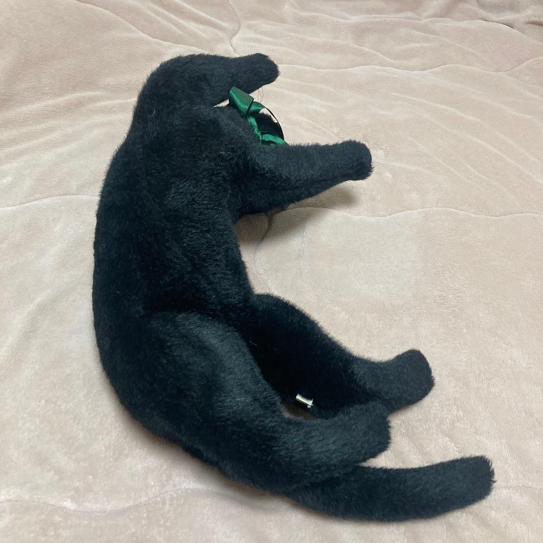 四季オリジナル　ぬいぐるみ　黒猫　中古品　寝そべりポーズ　中古品