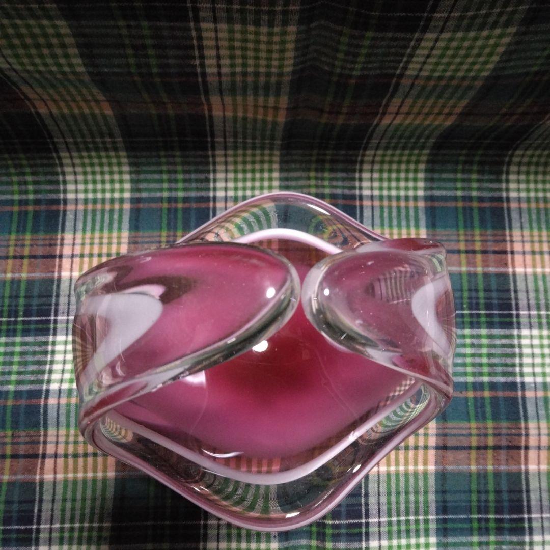 工芸品 Swedish Flygsfors art glass Coquille