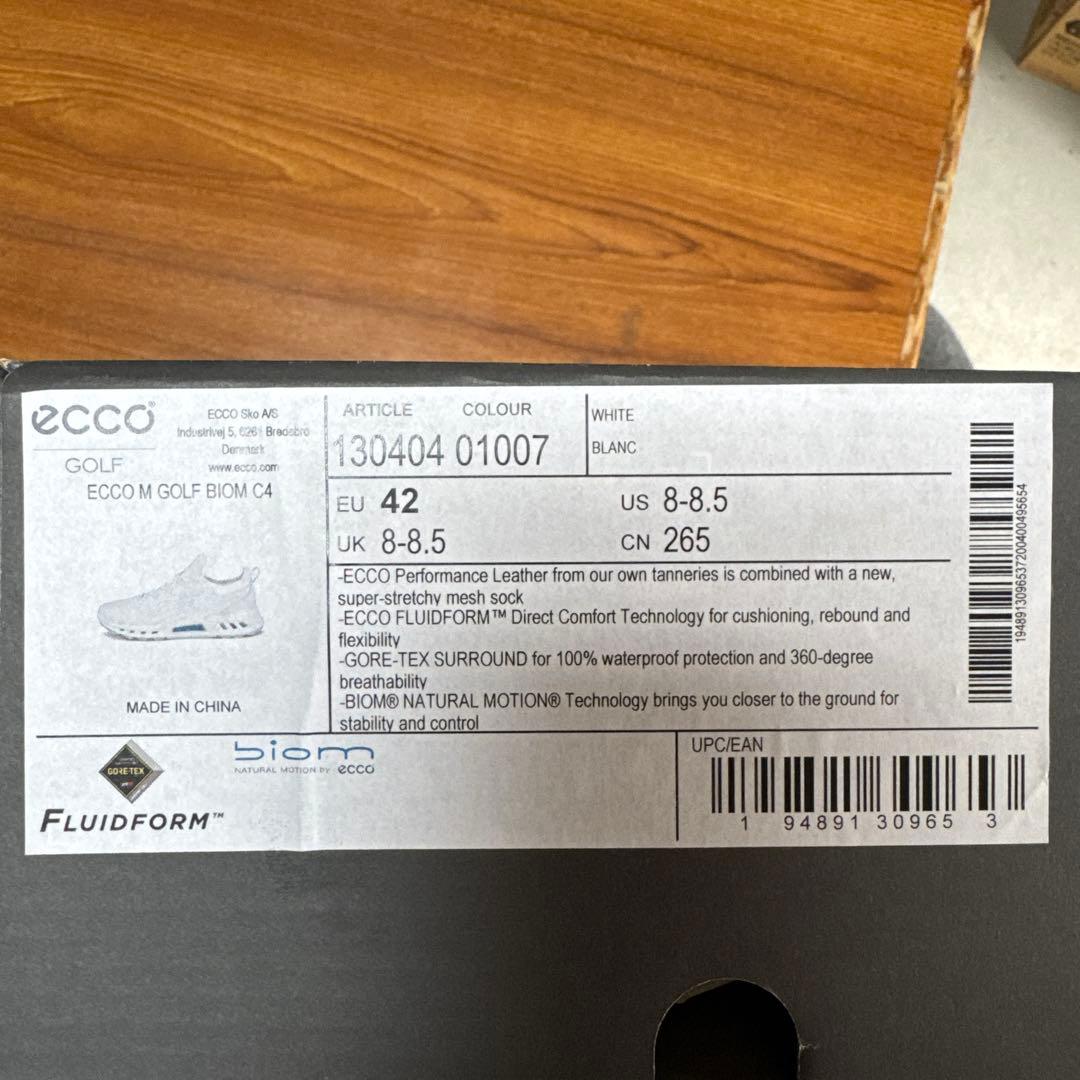 ecco バイオムC4ゴルフシューズスパイクレス