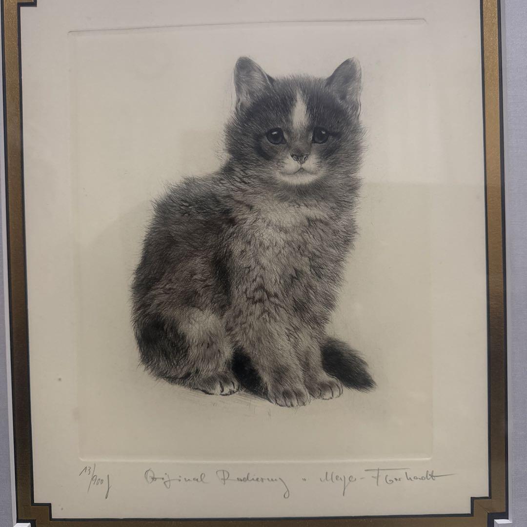 猫　絵画