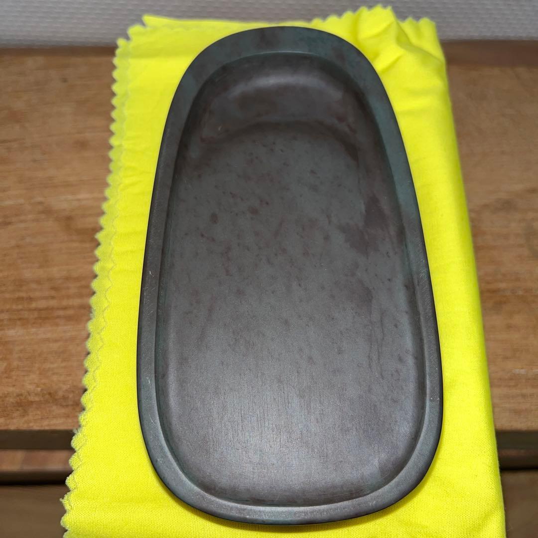 ⭕️赤間紫金石　赤間硯　下井百合昭　昭竜山　新品美品　小判型　手間かかる　女性好み