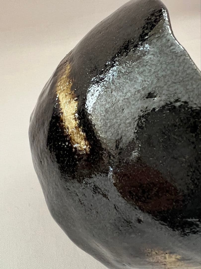 紫野焼 黒楽茶碗 馬の字 15の内 大徳寺 管長 小田雪窓 箱書 茶道具