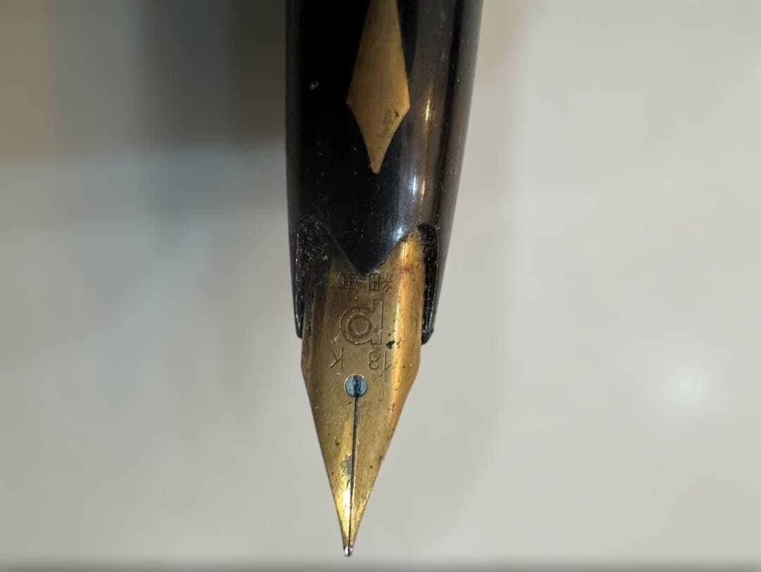 PLATINUM 万年筆 黒18k