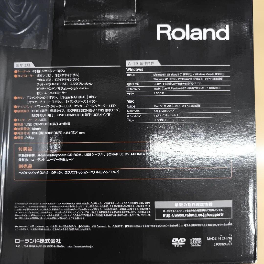 Roland A-49 MIDIキーボードコントローラー ブラック