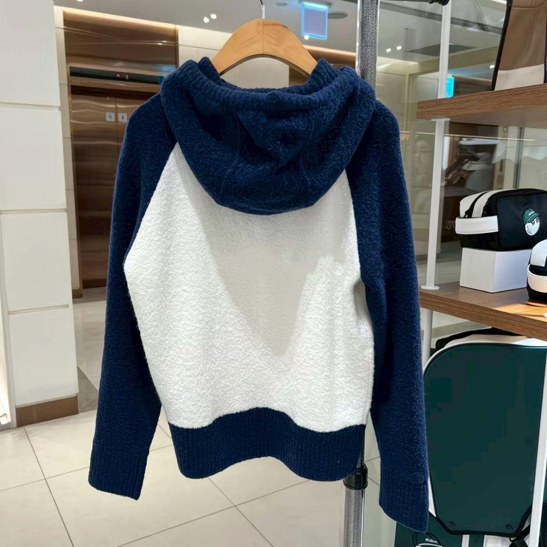 新品　マルボン　Malbon Golf　ゴルフ　フード付トップス　Ｌ　レディース