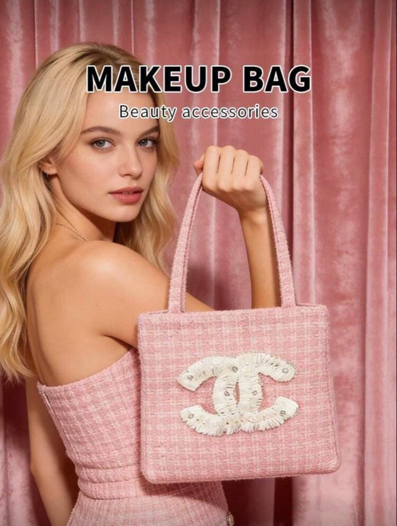 最安値 CHANELピンクトートバッグ　ビッグココ　シャネルノベルティ