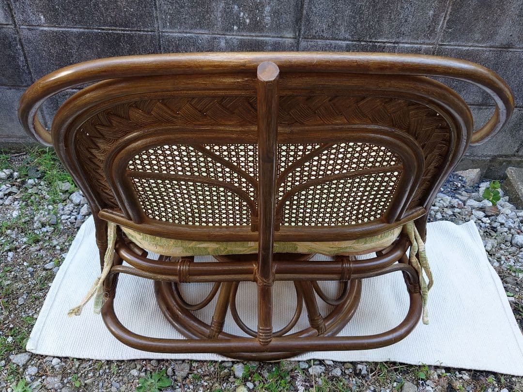 木製 ラタン 籐 藤 回転椅子 座椅子 イス いす ベンチ chair チェア