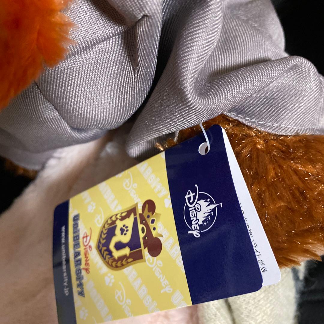 お顔厳選！ディズニーストア　ユニベア　ニック　ぬいぐるみ