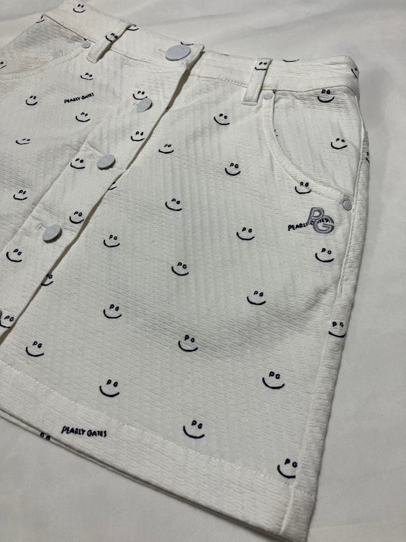 【美品】PEARLY GATES パーリーゲイツ フロントボタンスカート