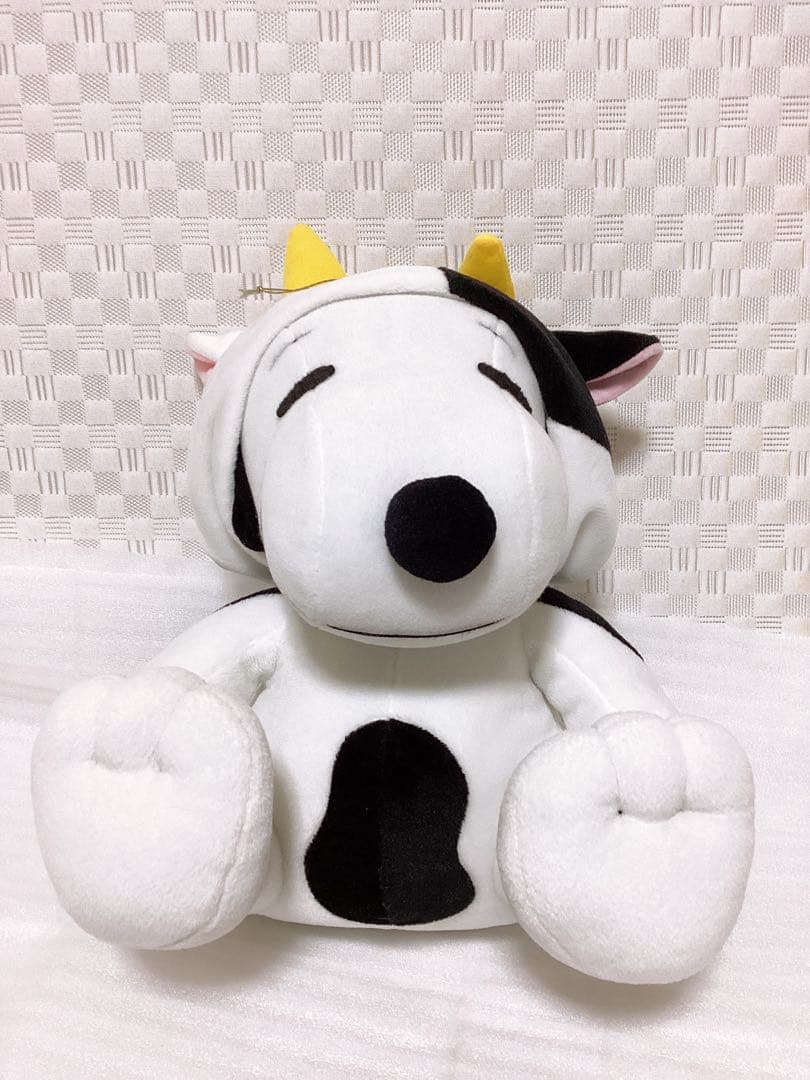 平成レトロ ❤︎PEANUTS スヌーピー❤︎非売品 牛のパーカー ぬいぐるみ レア