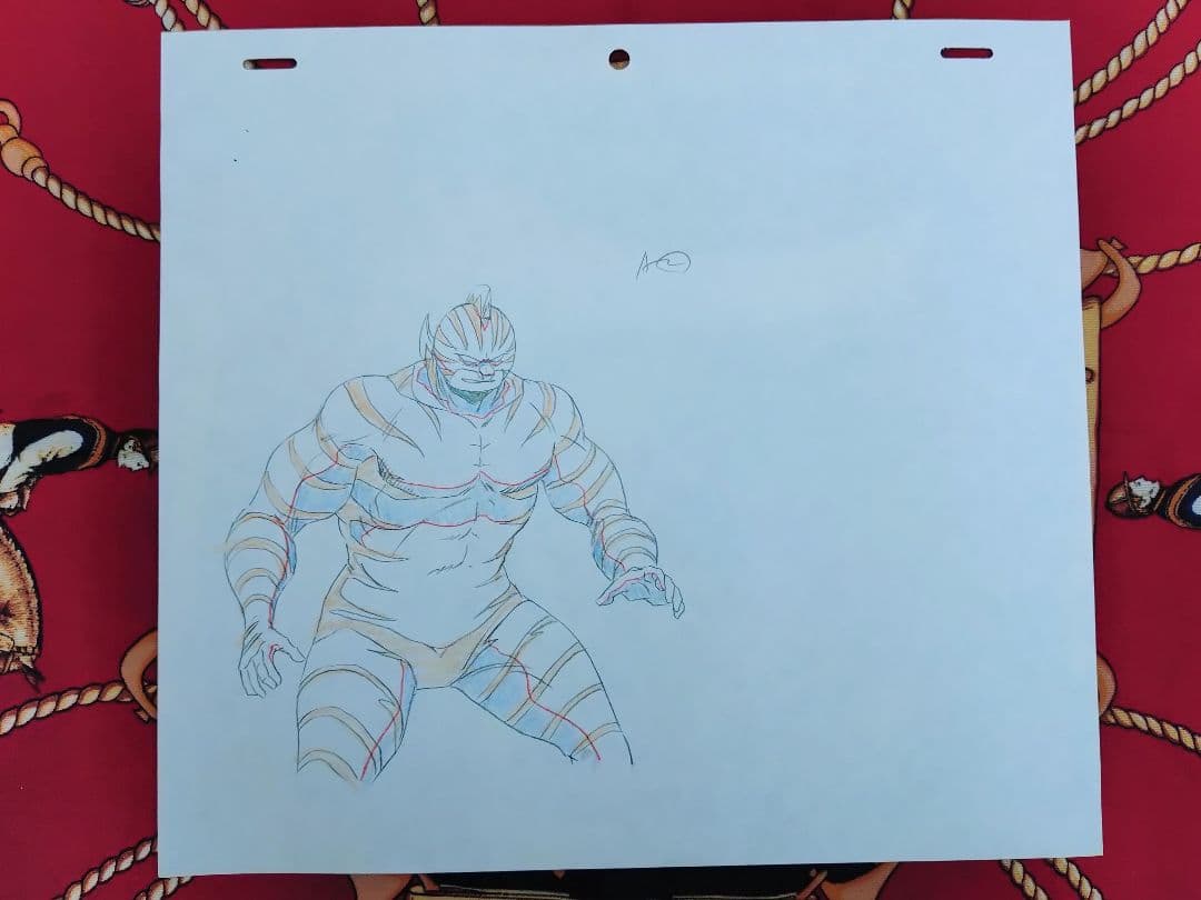 キン肉マン セル画 手描き 原画 スグル ゼブラ 当時物