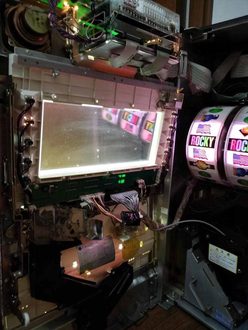 【パチスロ実機】高砂★ロッキー【不要機付】４号機・レア・希少台・人気台