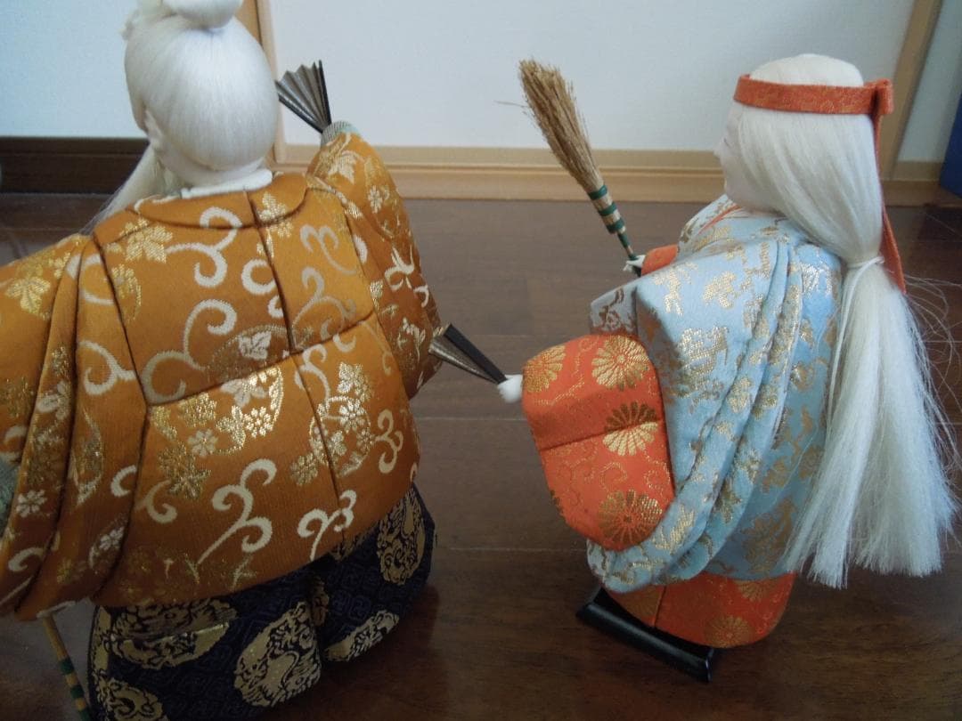 古今人形（高砂人形）　高砂　 真多呂作　伝統工芸品　 ディスプレイケース付き