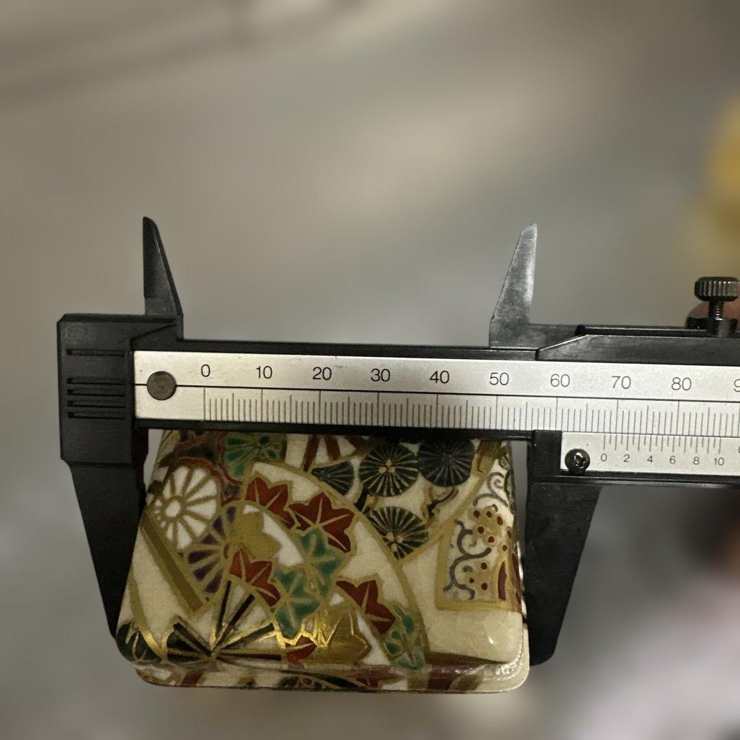 茶道具 乾山写 金彩 茶会 京焼 作家物　陶芸，宮川香雲 金箔琉璃 ニ個まとめ