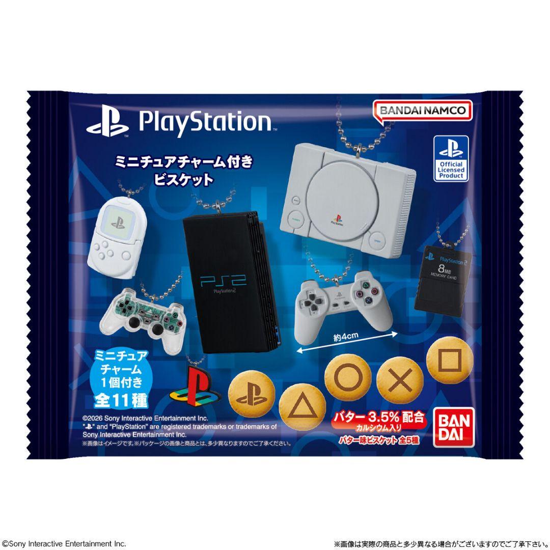 プレイステーション　ミニチュアチャーム付きビスケット　コンプ11種　コントローラ