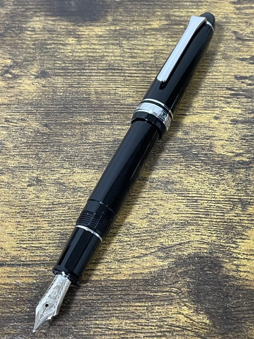 試筆のみ　旧型ニブ　銀　14k 字幅F セーラー　万年筆　極美品