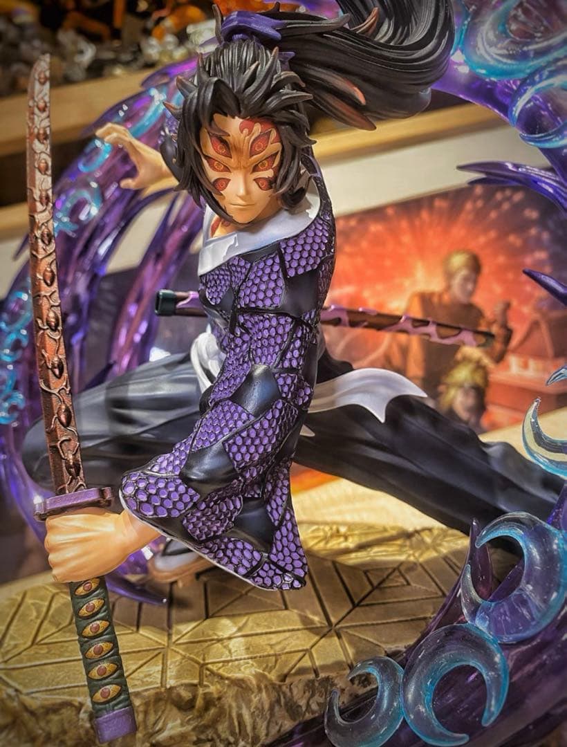 新品未開封『鬼滅の刃』継国縁壱vs黒死牟 CHENG ガレージキット スタチュー