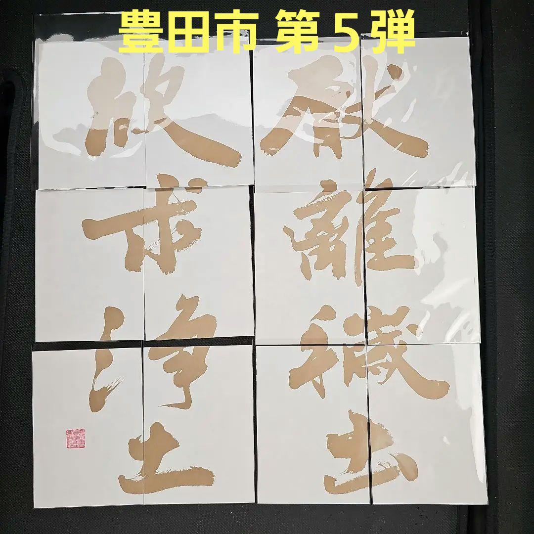 豊田市 限定版 御城印 プロジェクト第５弾 12枚コンプリートセット