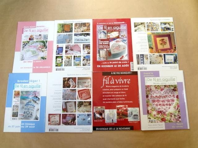 フランス クロスステッチ雑誌 De fil en aiguille 11冊セット