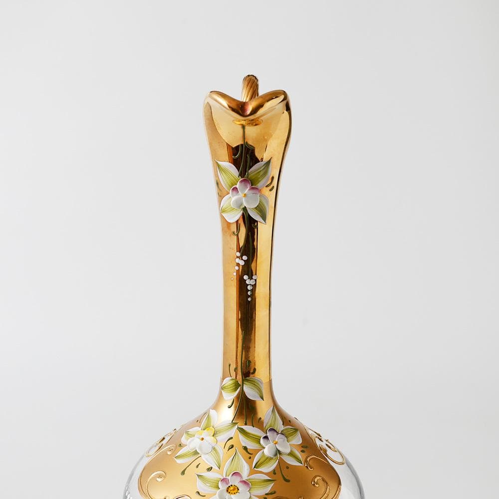 T　超高級 ベネチアングラス　イタリア製　ムラノーガラス　ワイングラス3客