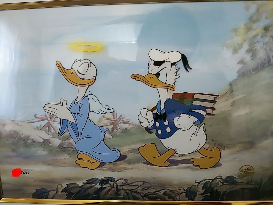 ディズニー セル画Donald's Better Self ドナルドの腕白時代